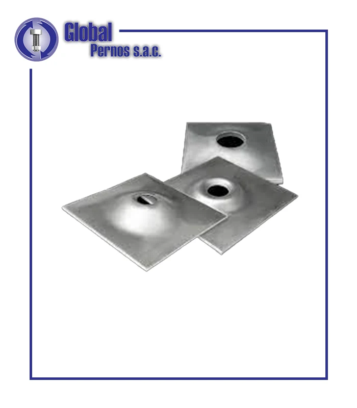 Placa de acero estructural perforada